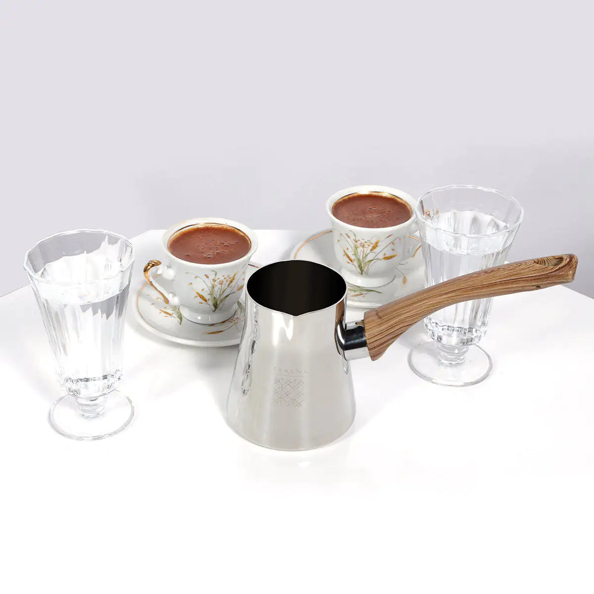 
                  
                    Serenk Definition 4 Pieces Stainless Steel Coffee Pot Set with Stand
                  
                