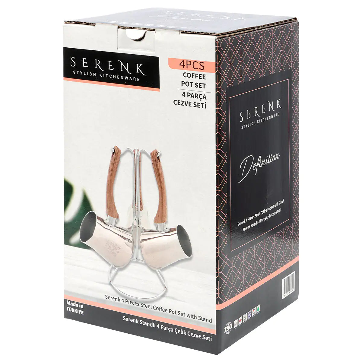 
                  
                    Serenk Definition 4 Pieces Stainless Steel Coffee Pot Set with Stand
                  
                