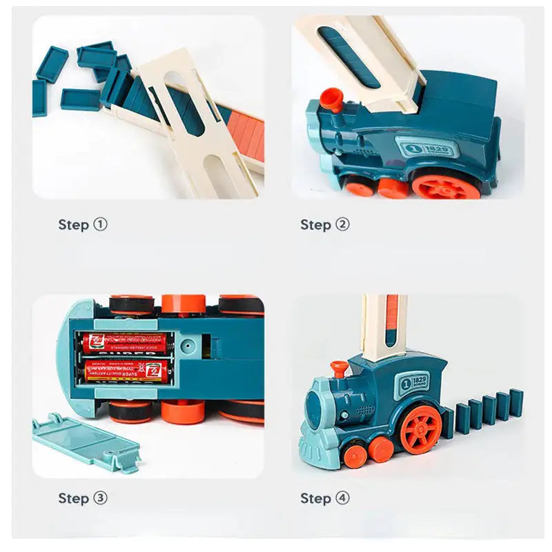 
                  
                    Kids Electric Domino Train Car Set
                  
                